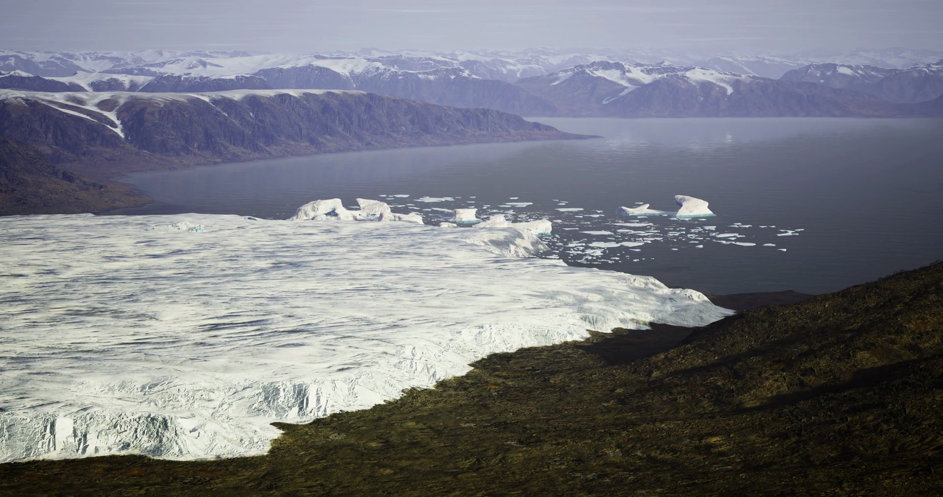Glacial Landscape Of Ice Formations Stock Motion Graphics SBV-351893885 ...