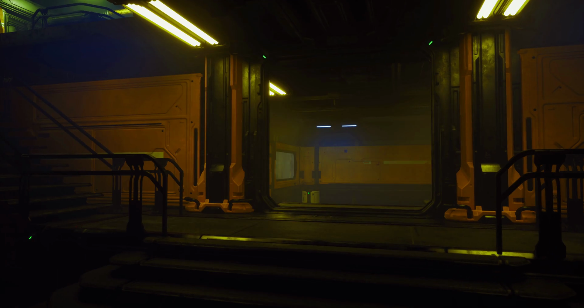 Industrial Corridor With Dim Lighting Stock Motion Graphics SBV ...
