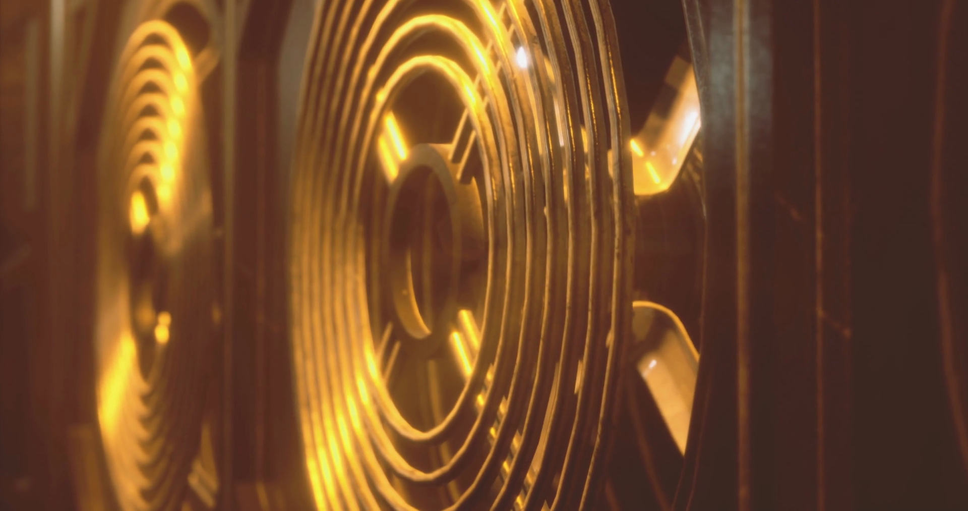 Close Up View Of Illuminated Cooling Fans In Stock Motion Graphics SBV ...