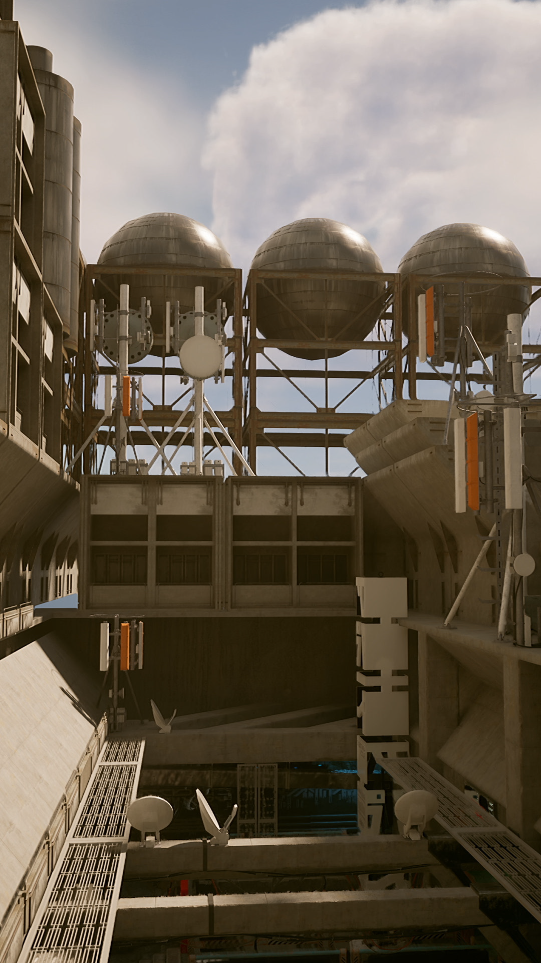 A Towering Building With Intricate Network Stock Footage SBV-353249853 ...