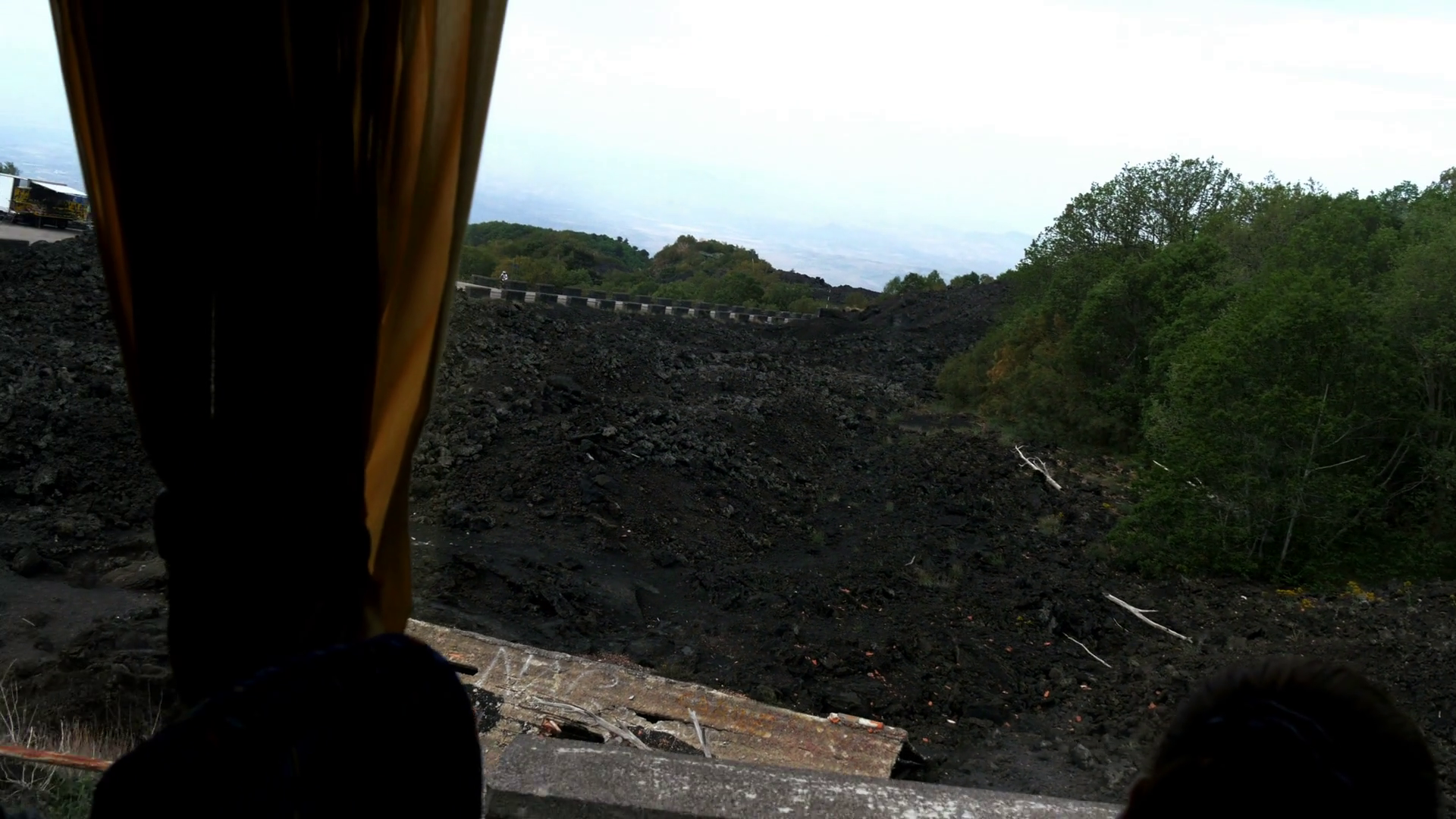 Farm Buried Under Volcanic Rock Near Mount Stock Footage SBV-307401087 ...