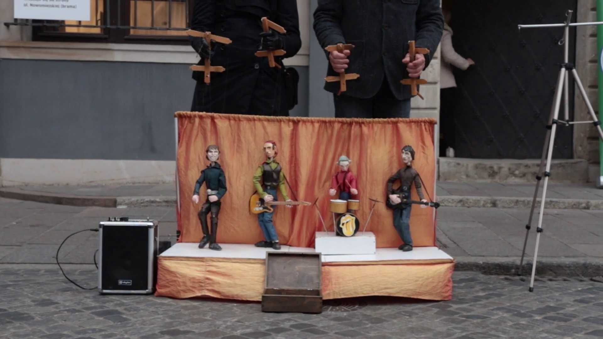 Puppet Performance: Musical Marionettes On Stock Footage SBV-329582669 ...