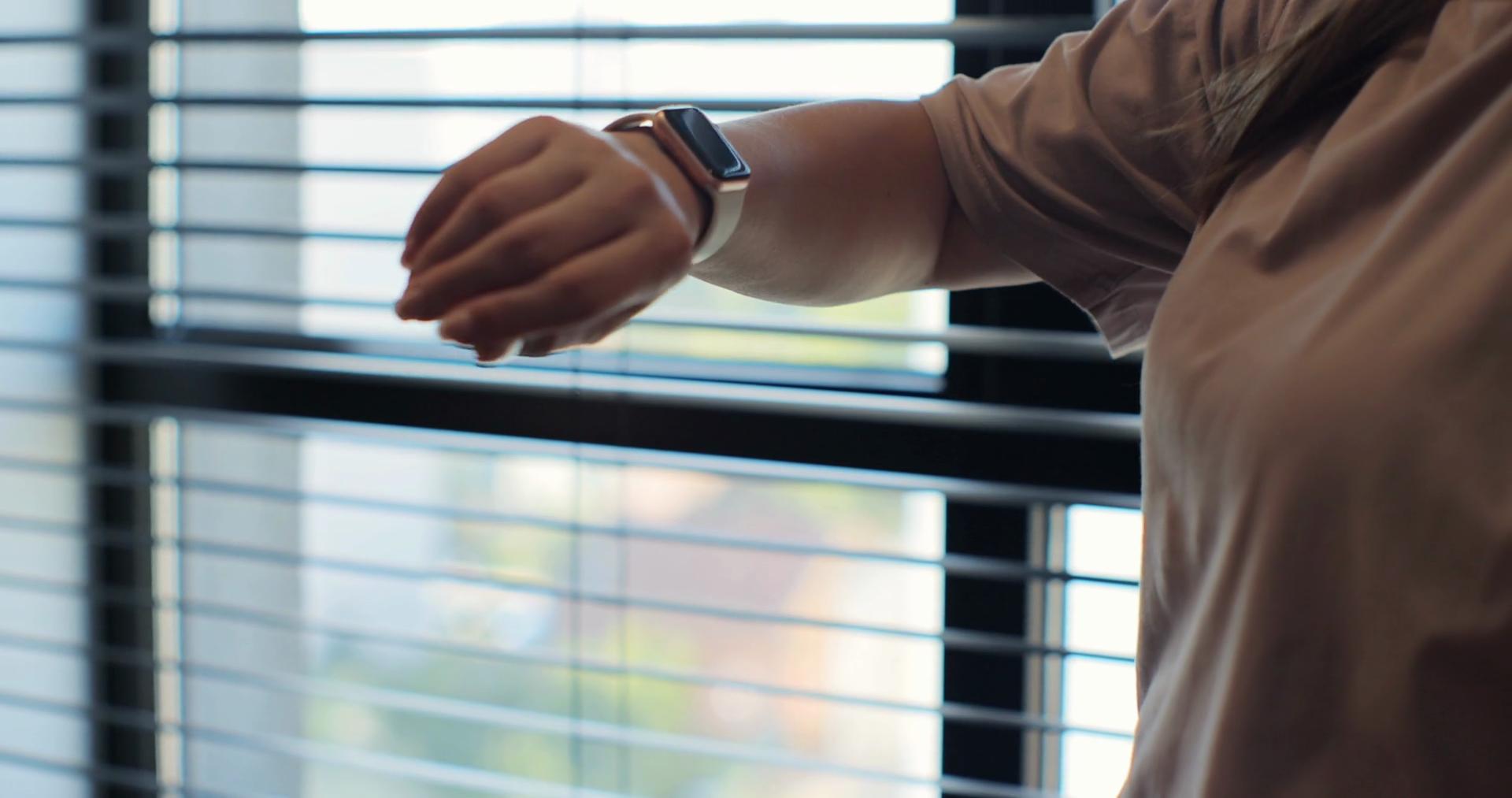 Woman Fingers Does Double Tap On Smart Watch Stock Footage SBV ...