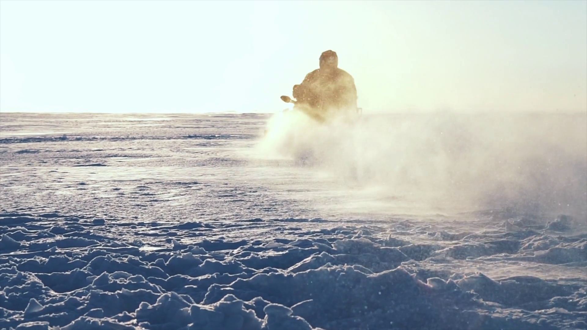 Snowmobiler Professional Snowmobile Pilot Stock Footage SBV-348640062 ...