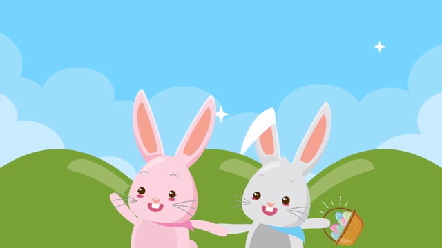 Cartoon Rabbits Stock Footage: Royalty-Free Video Clips - Storyblocks