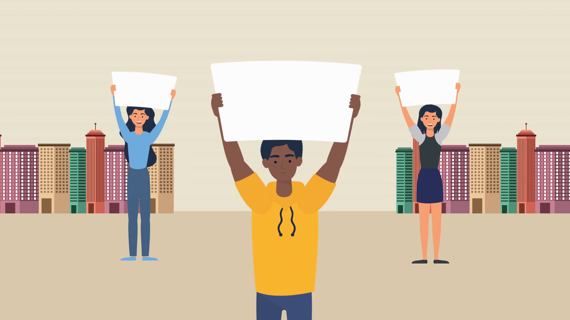 Human Rights Animation With Diversity People Stock Motion Graphics SBV ...