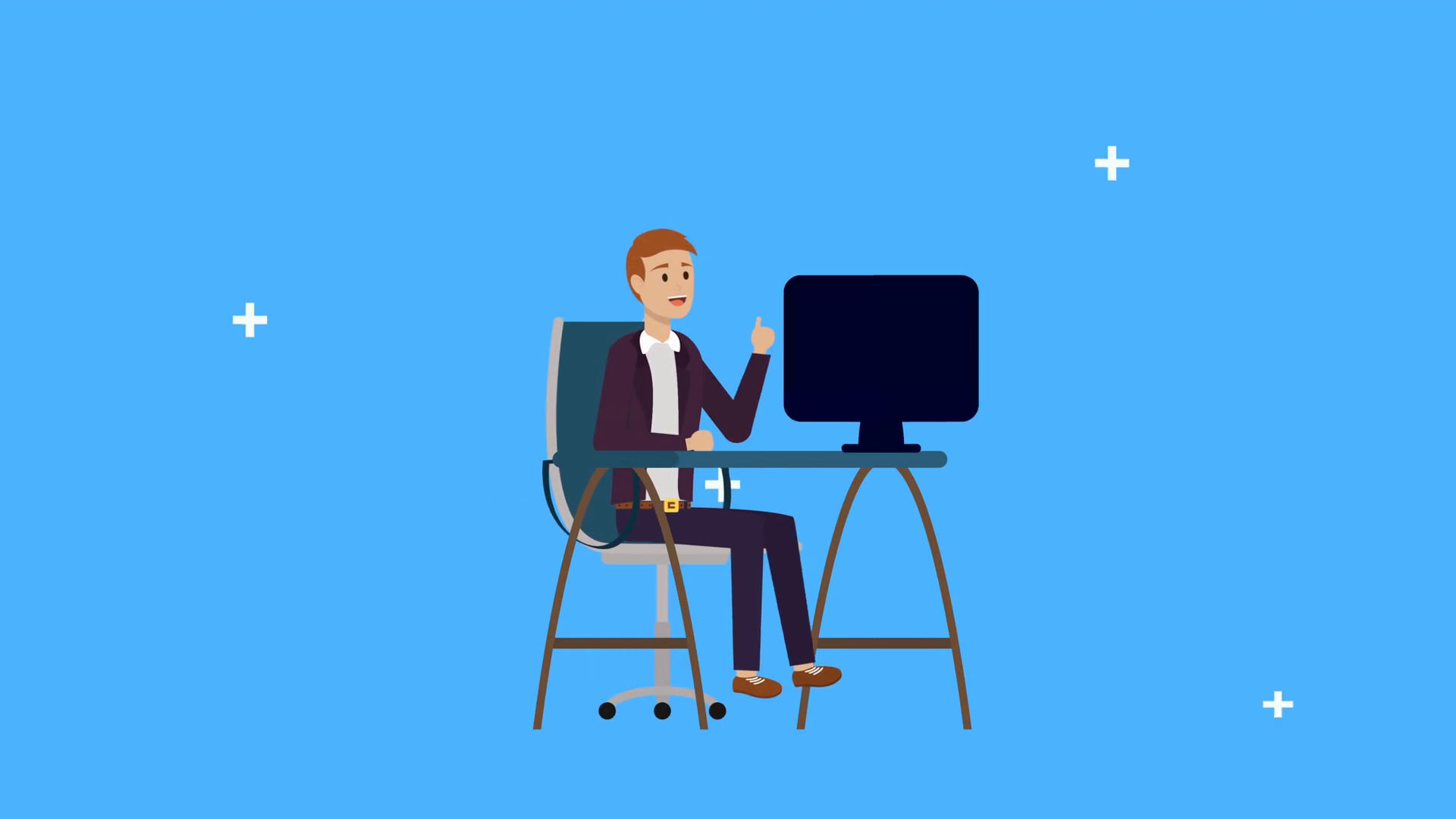 Professional Businessman Working At Desk - Stock Motion Graphics SBV ...