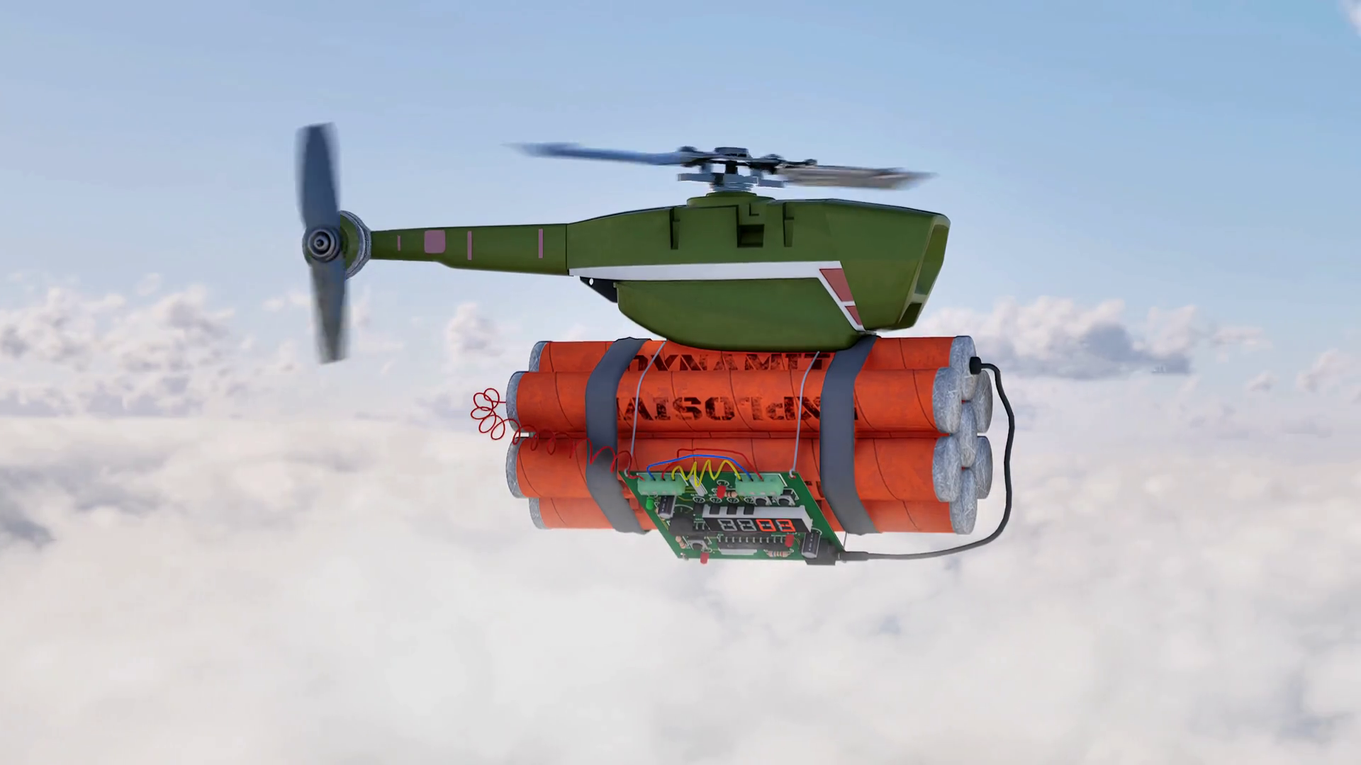 An Autonomous Ai Kamikaze Drone Armed With Stock Footage SBV-352426399 ...