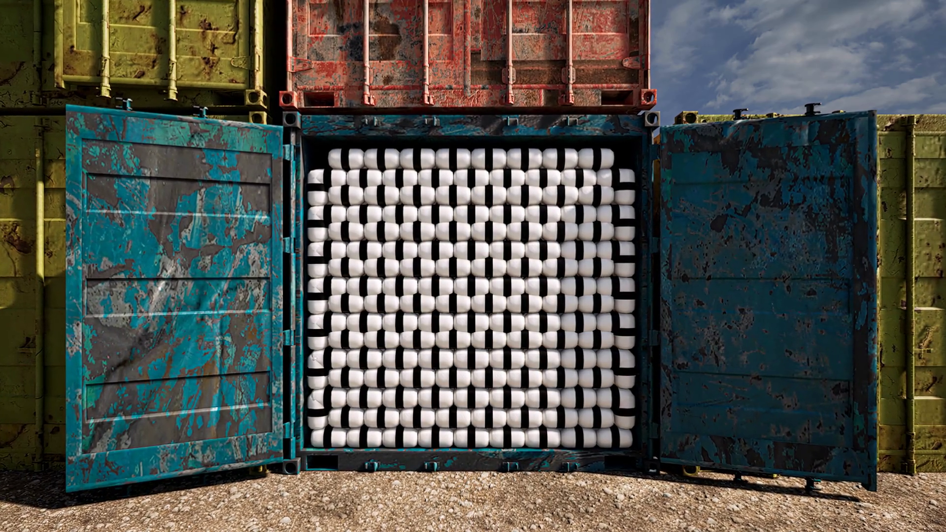 A Camera Zooming In On Opened Shipping Stock Footage SBV-349007153 ...