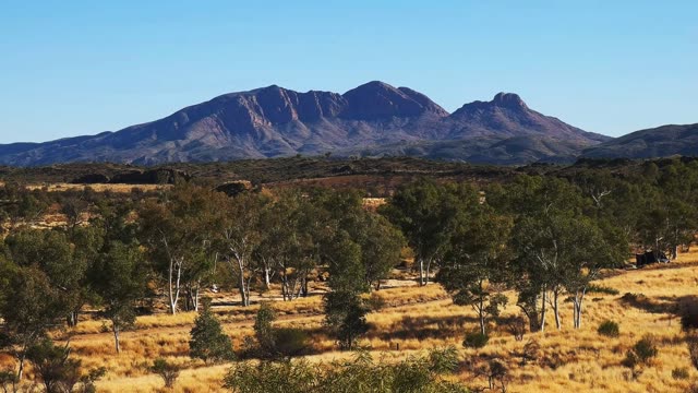 Macdonnell Ranges Australian Outback Stock Footage: Royalty-Free Video ...