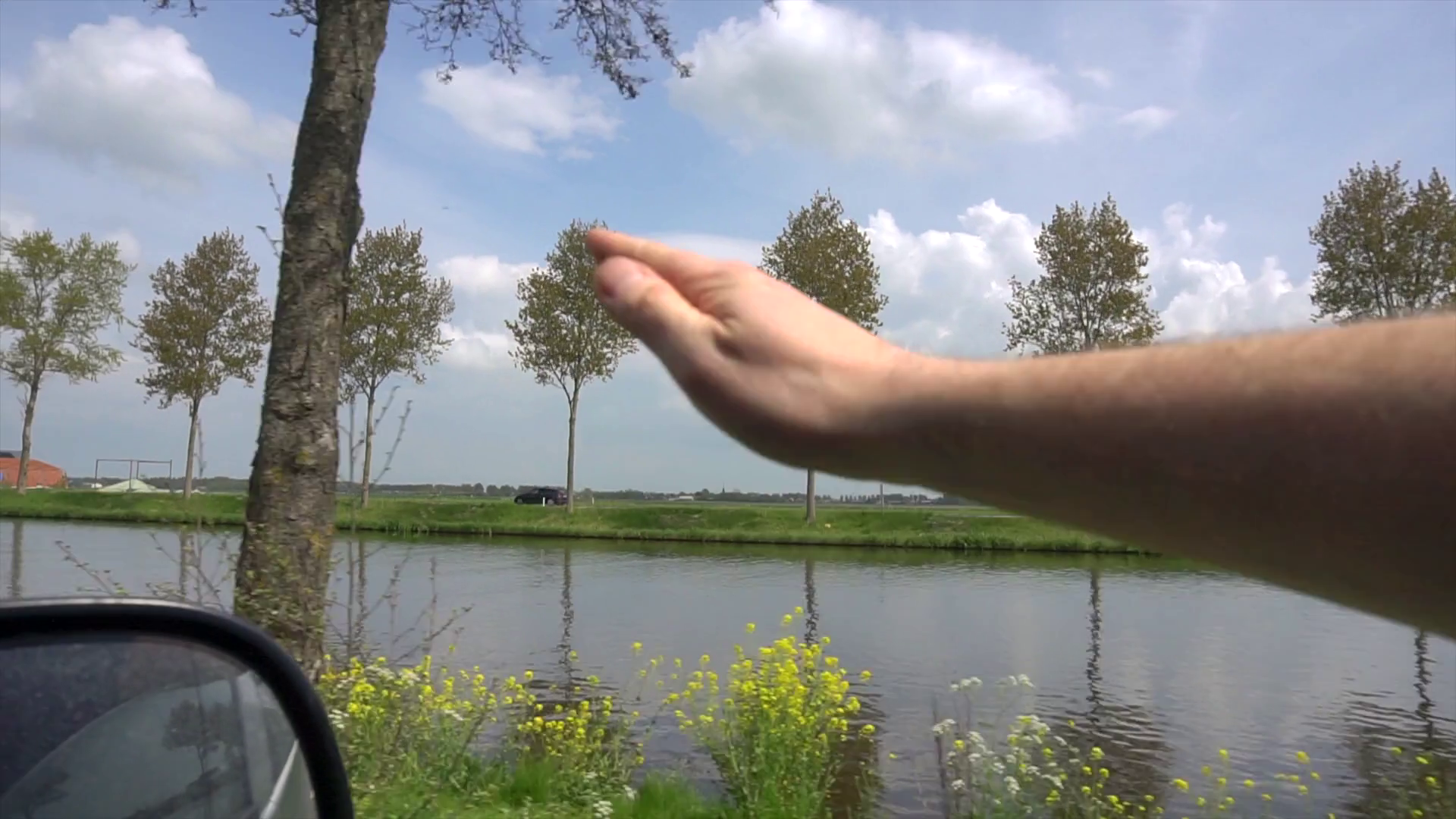 Mens Hand Is Making Wind Wave In Open Window Stock Footage SBV ...