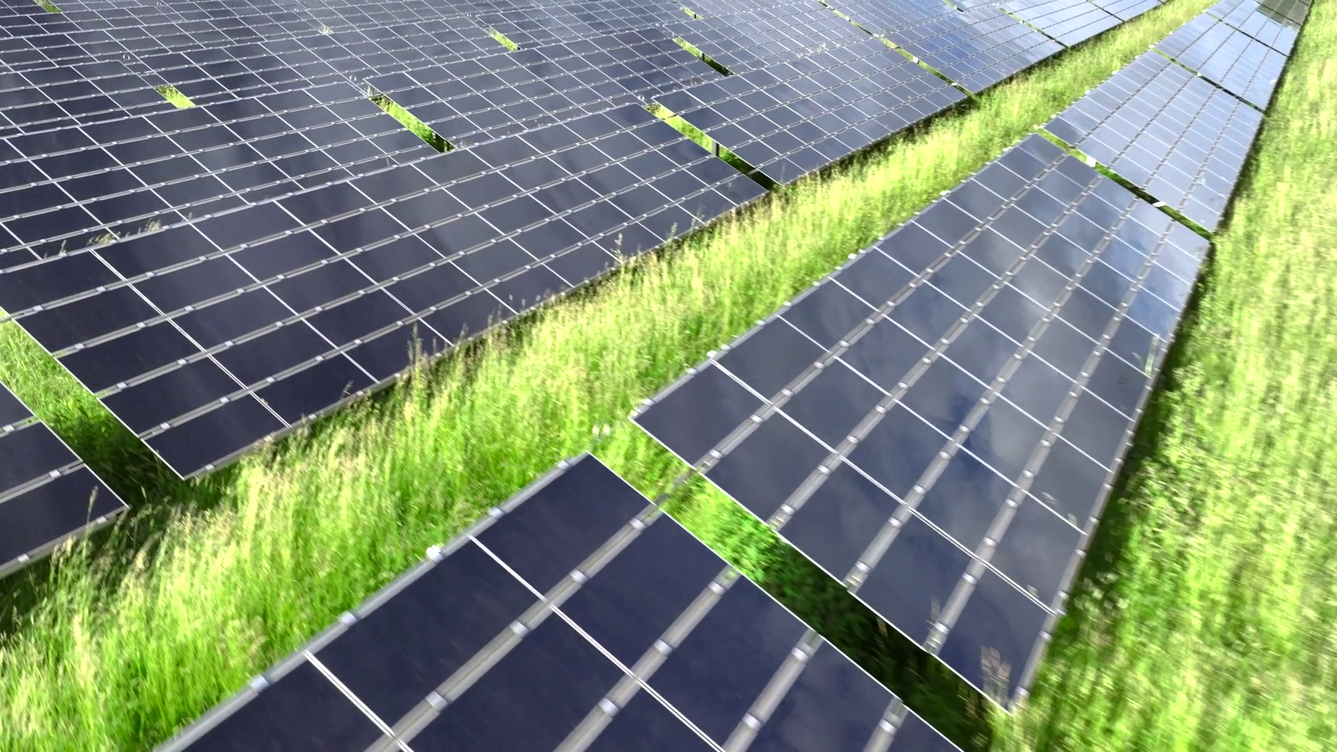 Aerial Close Up View Of Solar Panels In Stock Footage SBV-349158256 ...