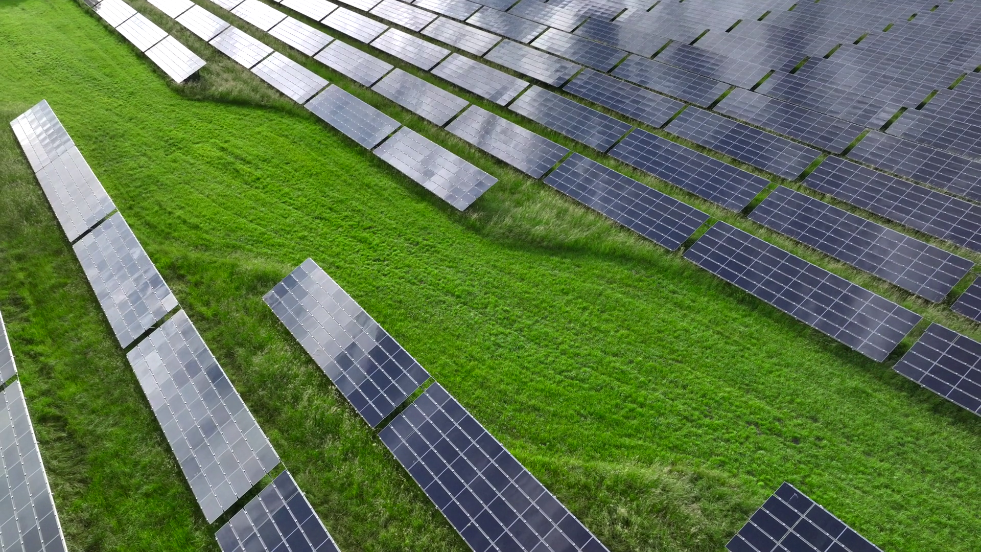 Aerial View Of Solar Panels In Photovoltaic Stock Footage SBV-349208872 ...