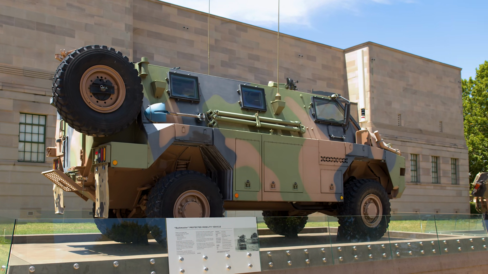 Armored Protected Mobility Vehicle Displayed Stock Footage SBV ...