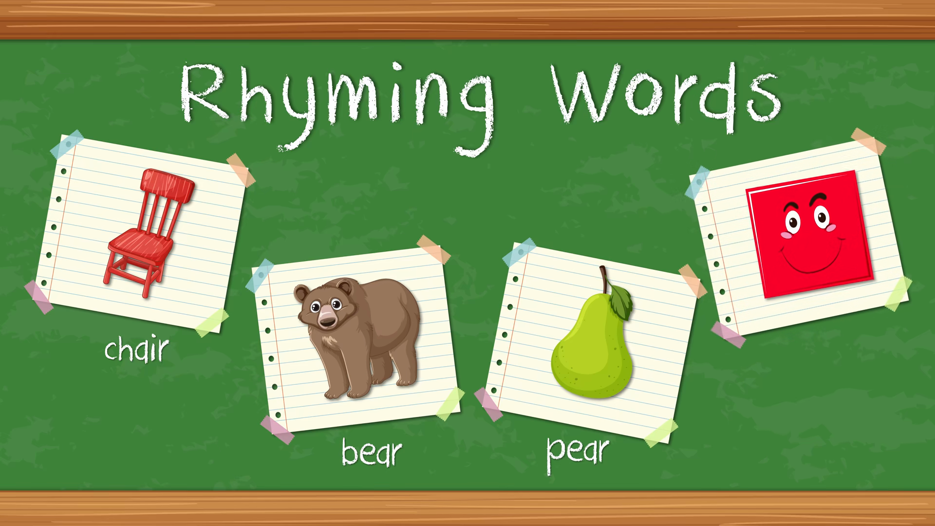 Educational Rhyming Words Animation With Stock Footage SBV-354262674 ...