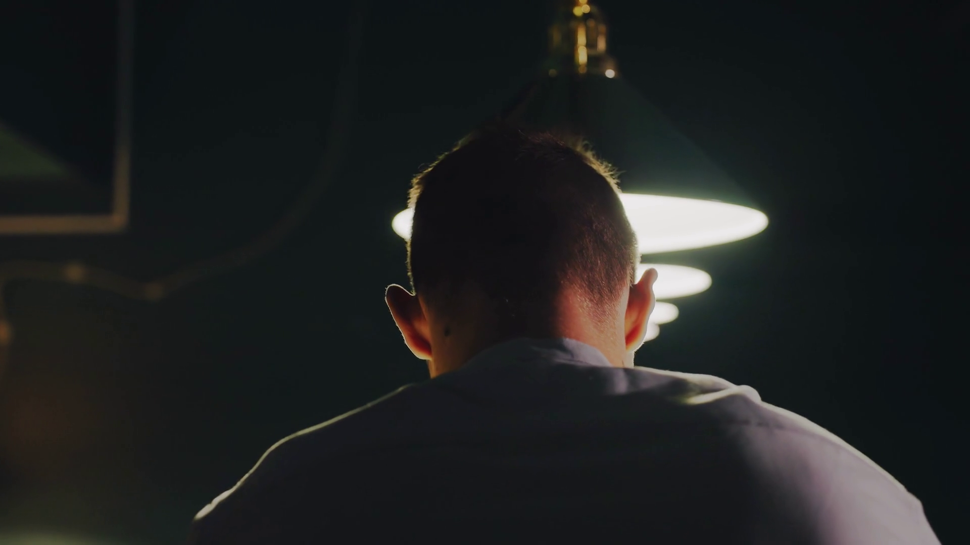 Close-up Back Shot Of Man In White Shirt Stock Footage SBV-351798883 ...