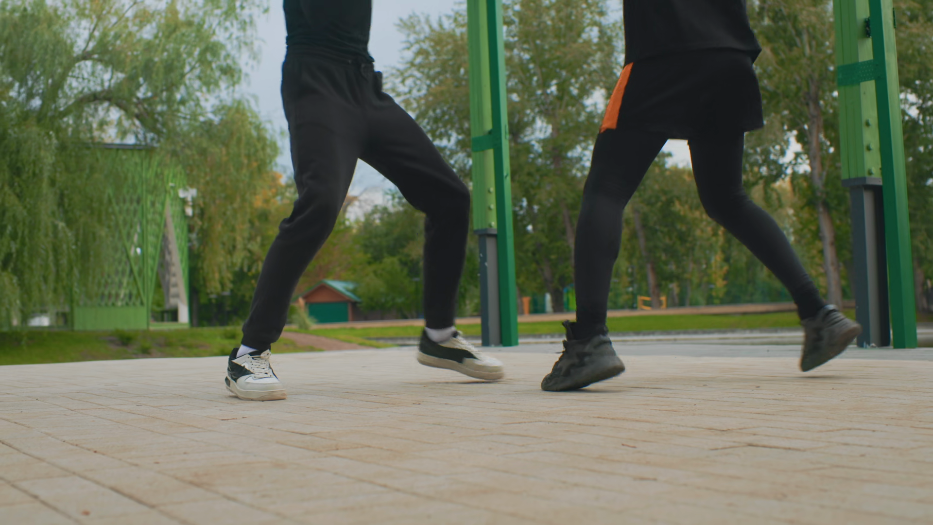 Park Plaza Dynamic Footwork Training Session Stock Footage SBV ...