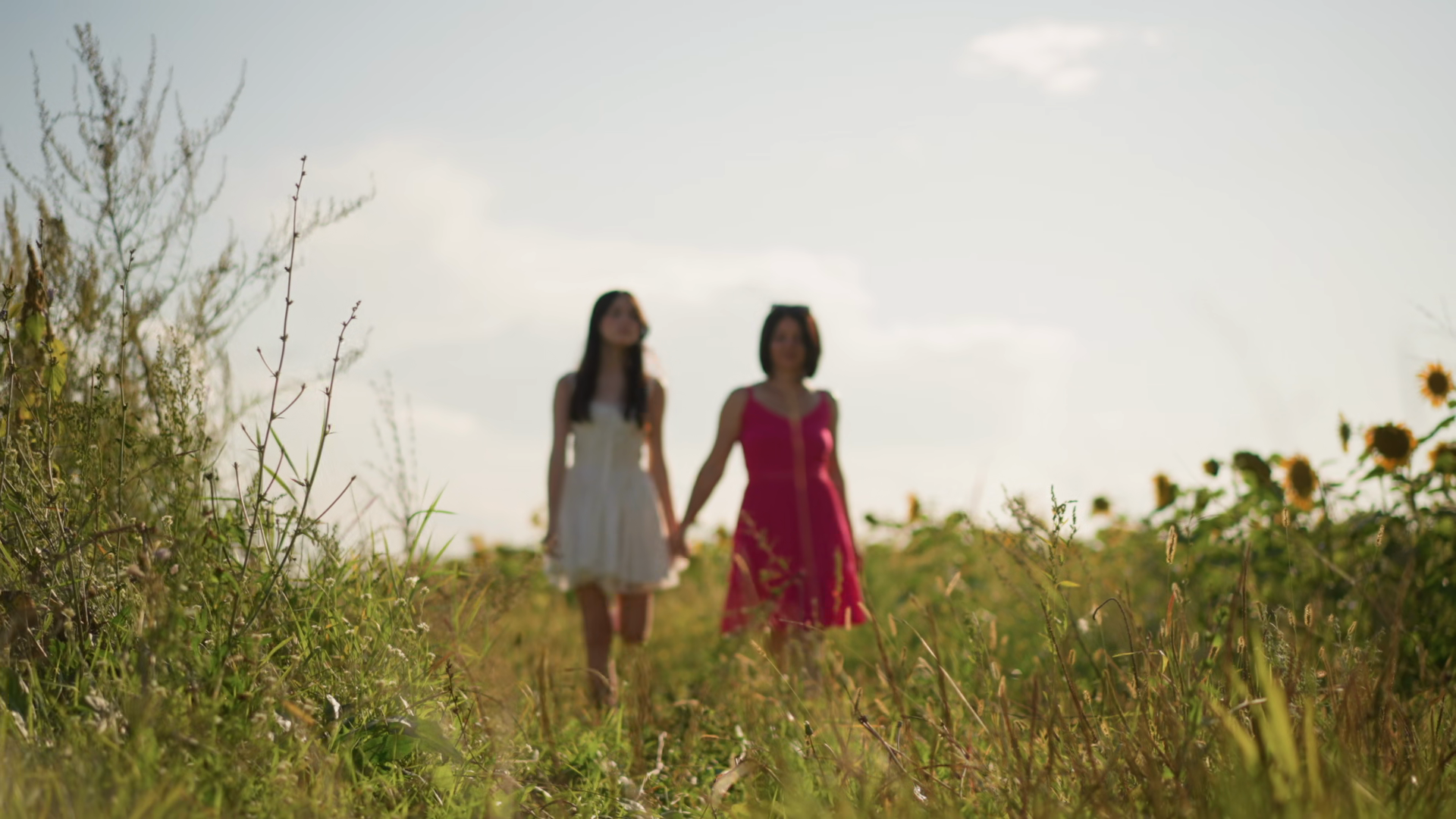 Two Women Walking Hand In Hand Through Stock Footage SBV-353541561 ...