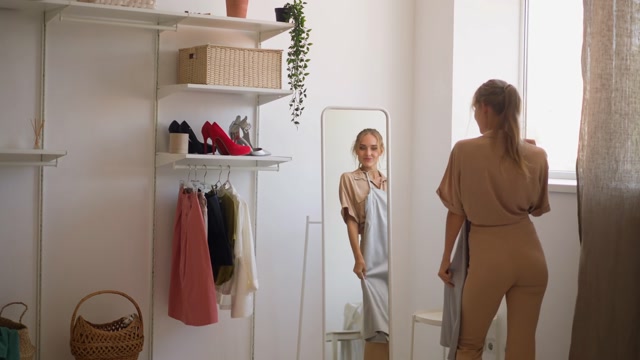Woman Dressing Room Stock Footage: Royalty-Free Video Clips - Storyblocks