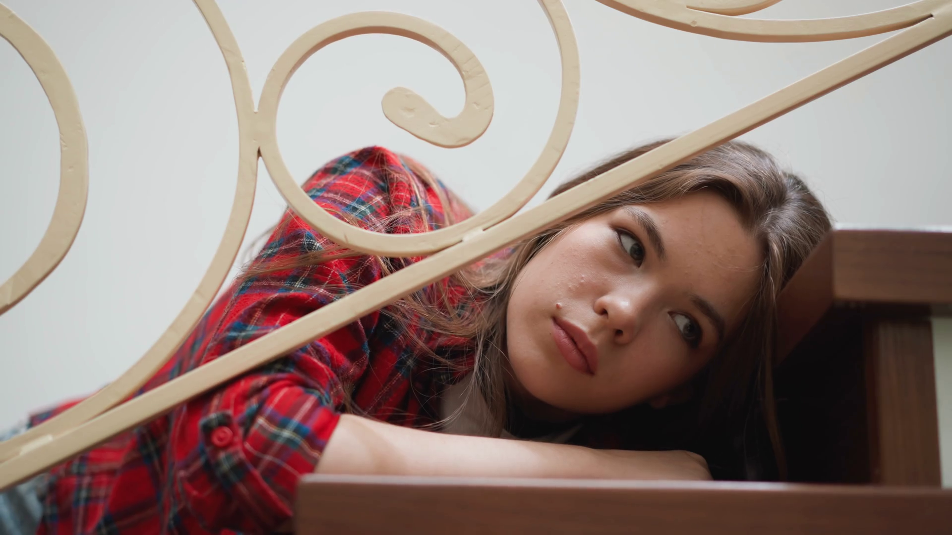 Weak Woman With Mental Health Issues Lies On Stock Footage SBV ...