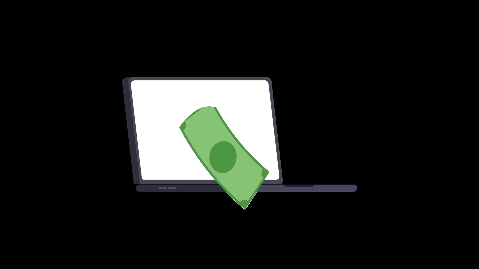 Online Money Transfer Animation With Cash Stock Motion Graphics SBV ...