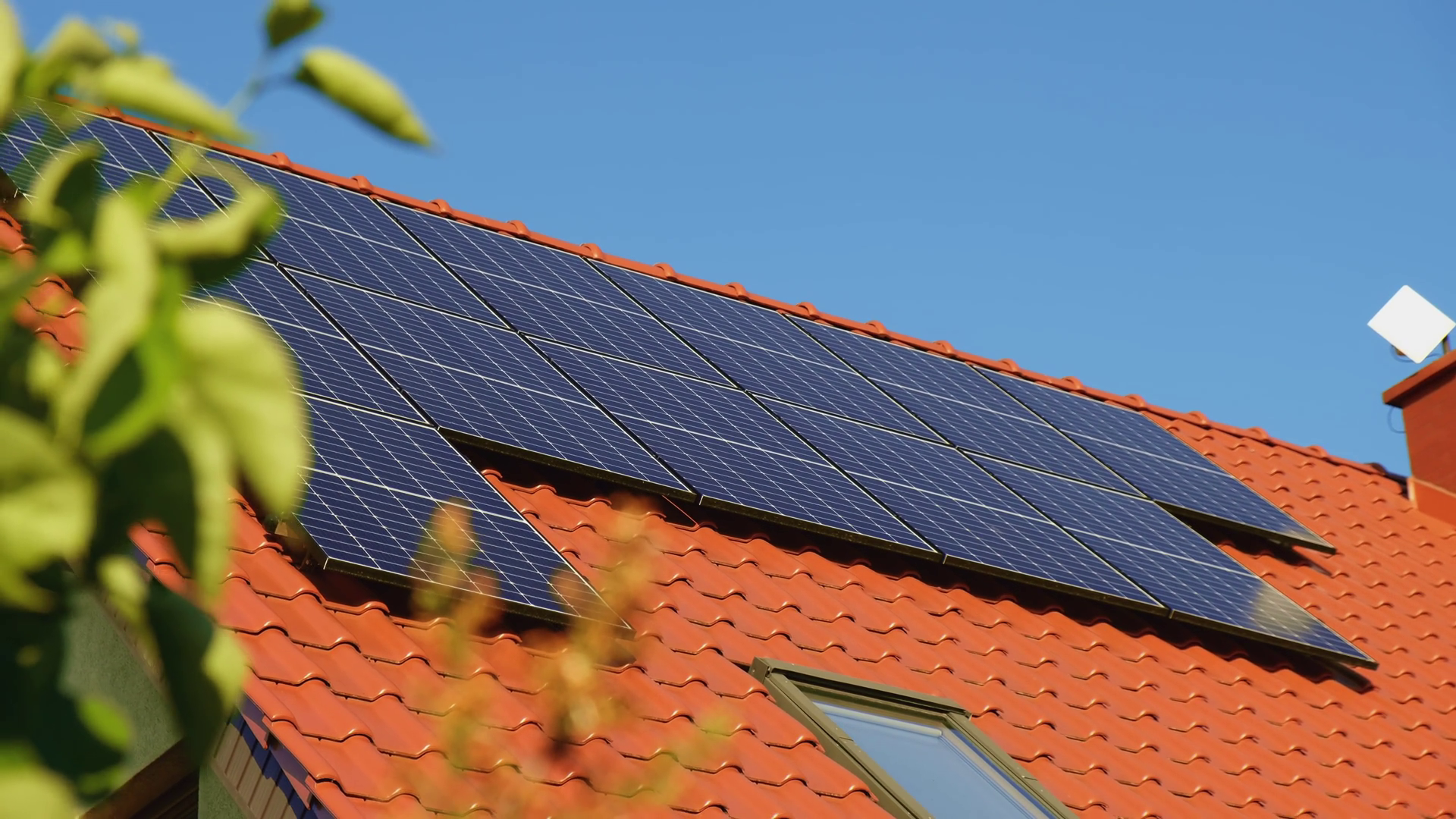 New Ecologic House With Solar Panels Stock Footage SBV-347771808 ...