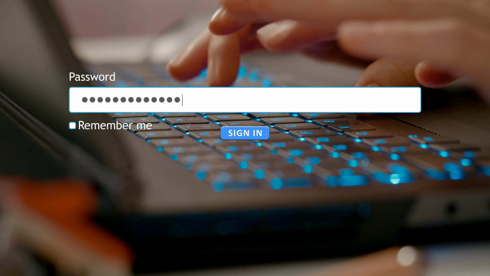 A User Types Password Into Form Box On Stock Footage SBV-353864426 ...