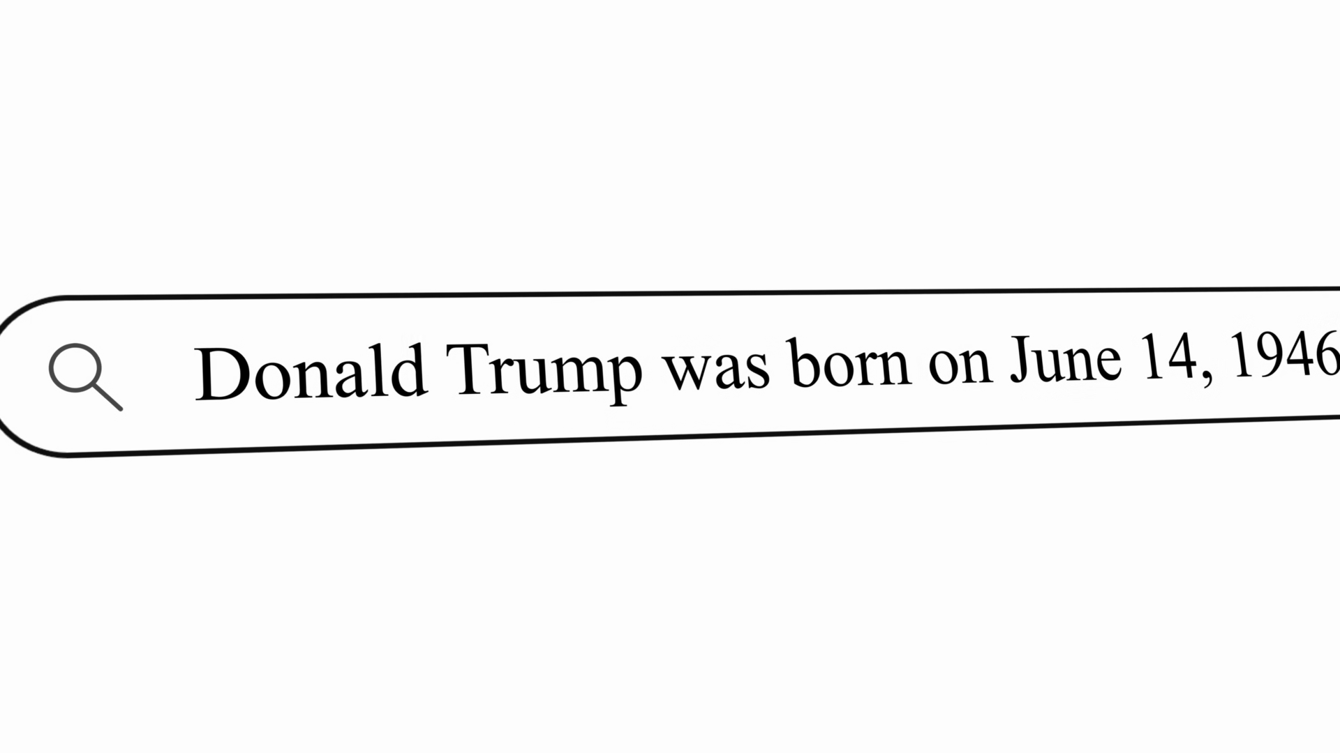 A Person Types Donald Trump Was Born On June Stock Footage SBV ...