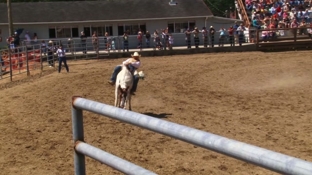 Bronco Riding At Rodeo Stock Footage: Royalty-Free Video Clips ...