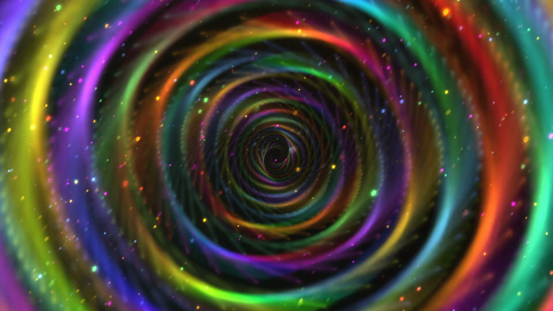 Colorful Psychedelic Spiral Vortex Tunnel Stock Motion Graphics SBV ...