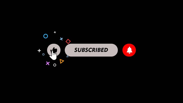Subscribe Button | Effects and Overlays motion backgrounds - Storyblocks