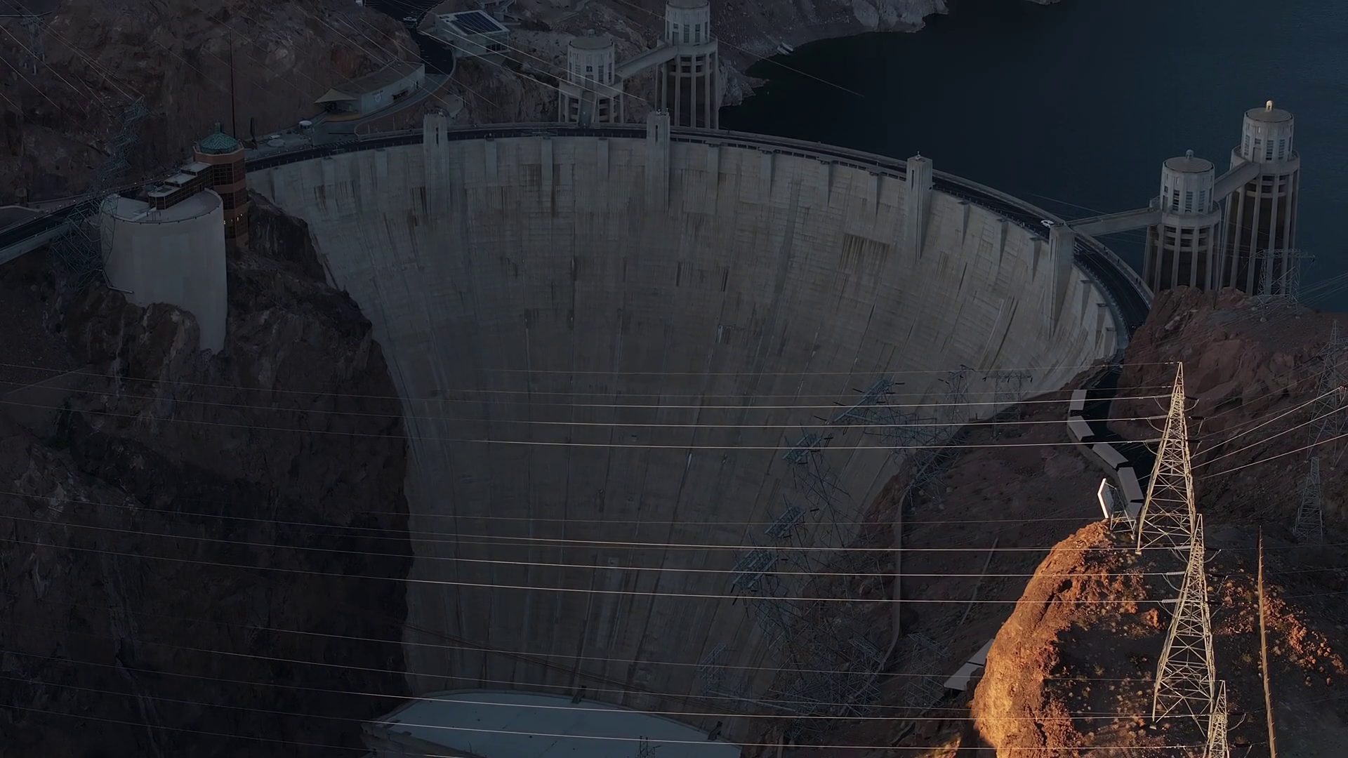 Hoover Dam On Colorado River Straddling Stock Footage SBV-348717674 ...