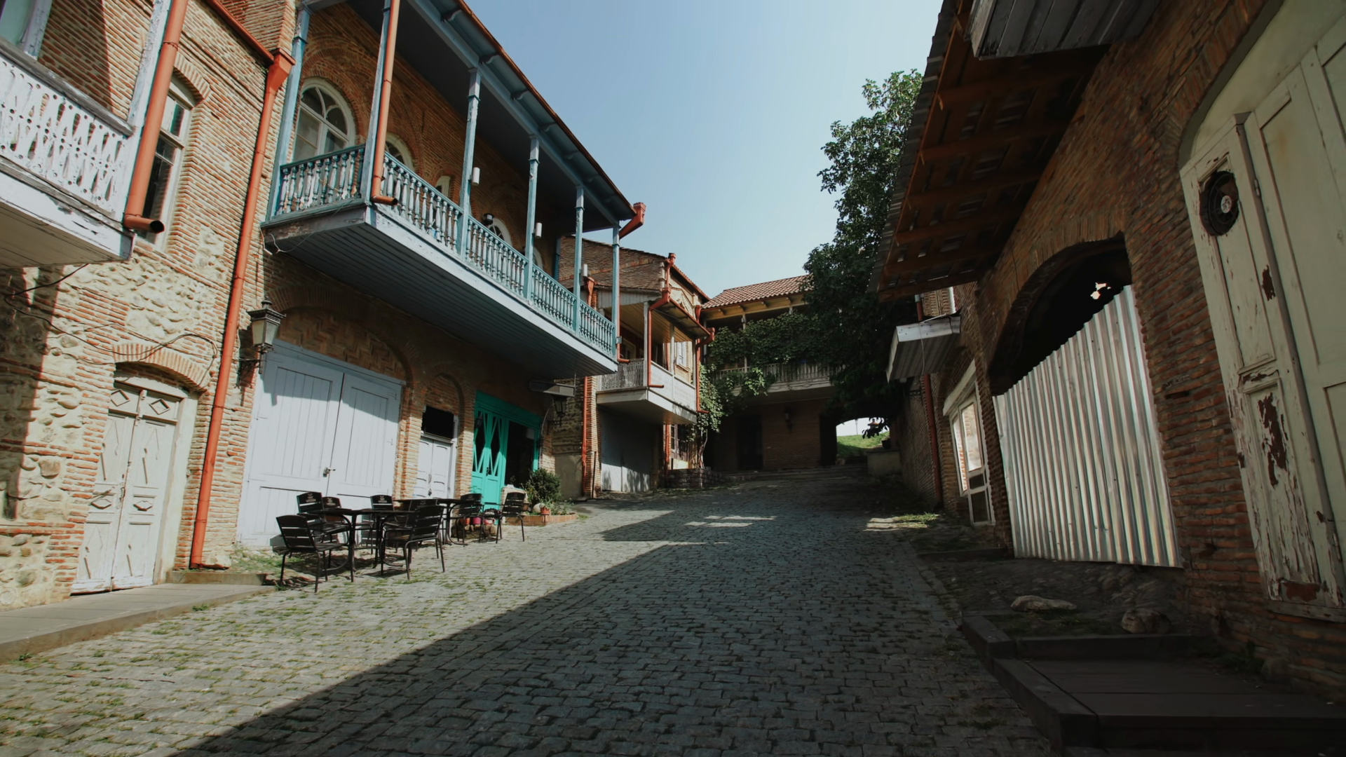 The Street Of Ancient City Signagi Georgia Stock Footage SBV-354030473 ...