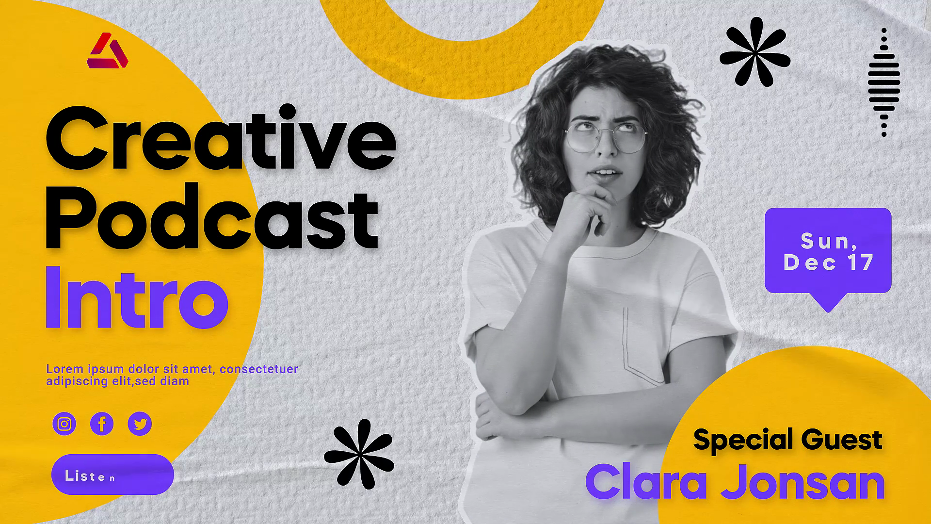 Podcast Intro Mogrt | Premiere Pro Template SBV-353970711 - Storyblocks