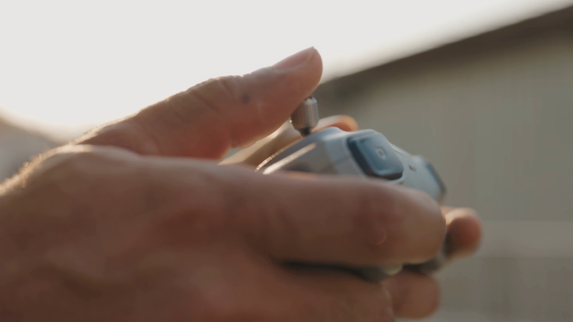 Engineer Hand Moves Controllers On Remote Stock Footage SBV-351907743 ...