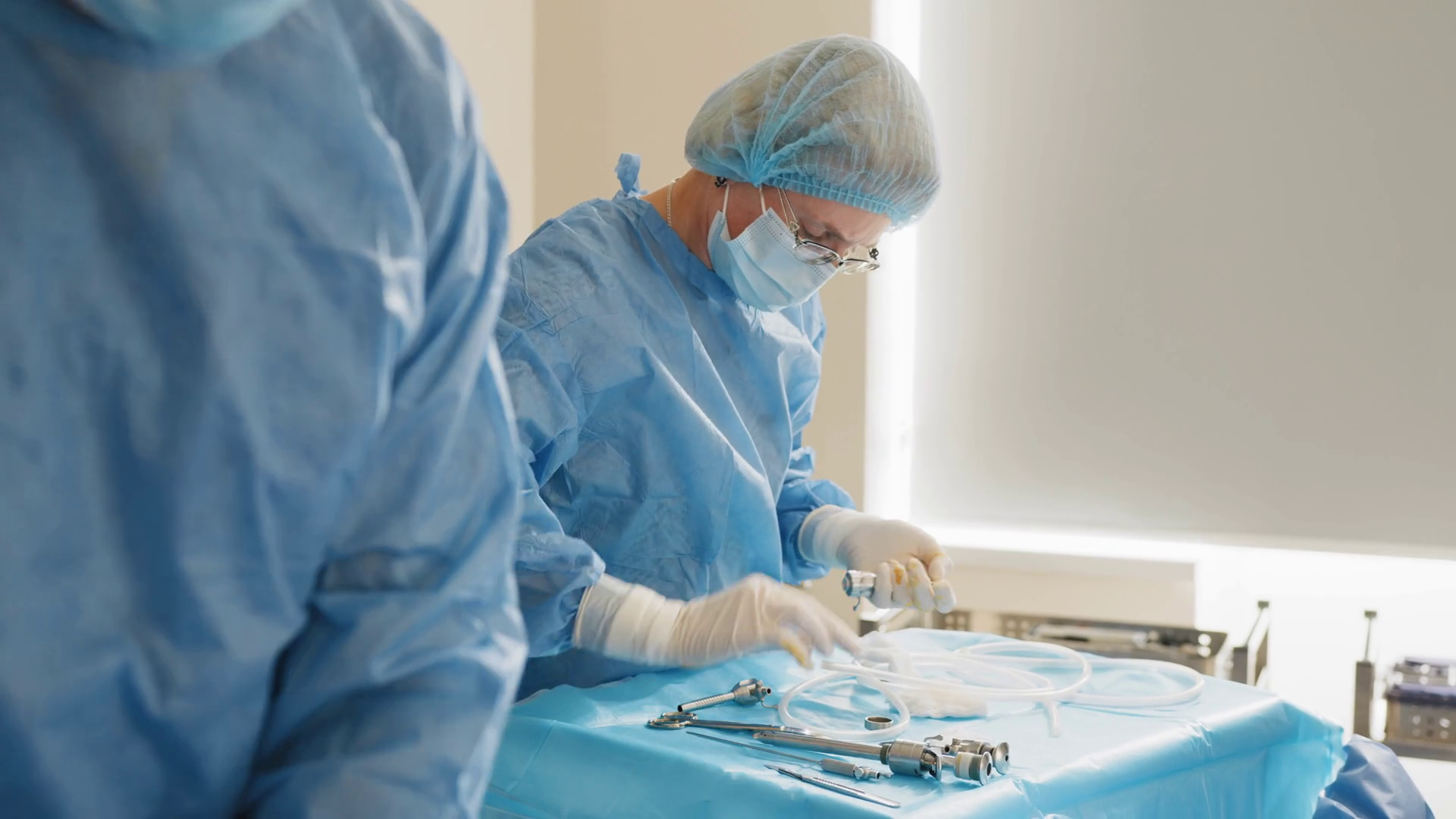 Scrub Nurse Preparing Medical Instruments Stock Footage SBV-348507663 ...