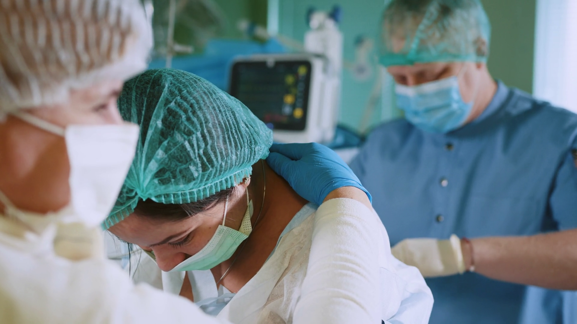 Spinal Anesthesia Injection Epidural Stock Footage SBV-348615476 ...