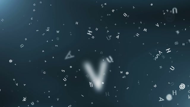 Random Blue Letters In Cryptic Stock Footage: Royalty-Free Video Clips ...