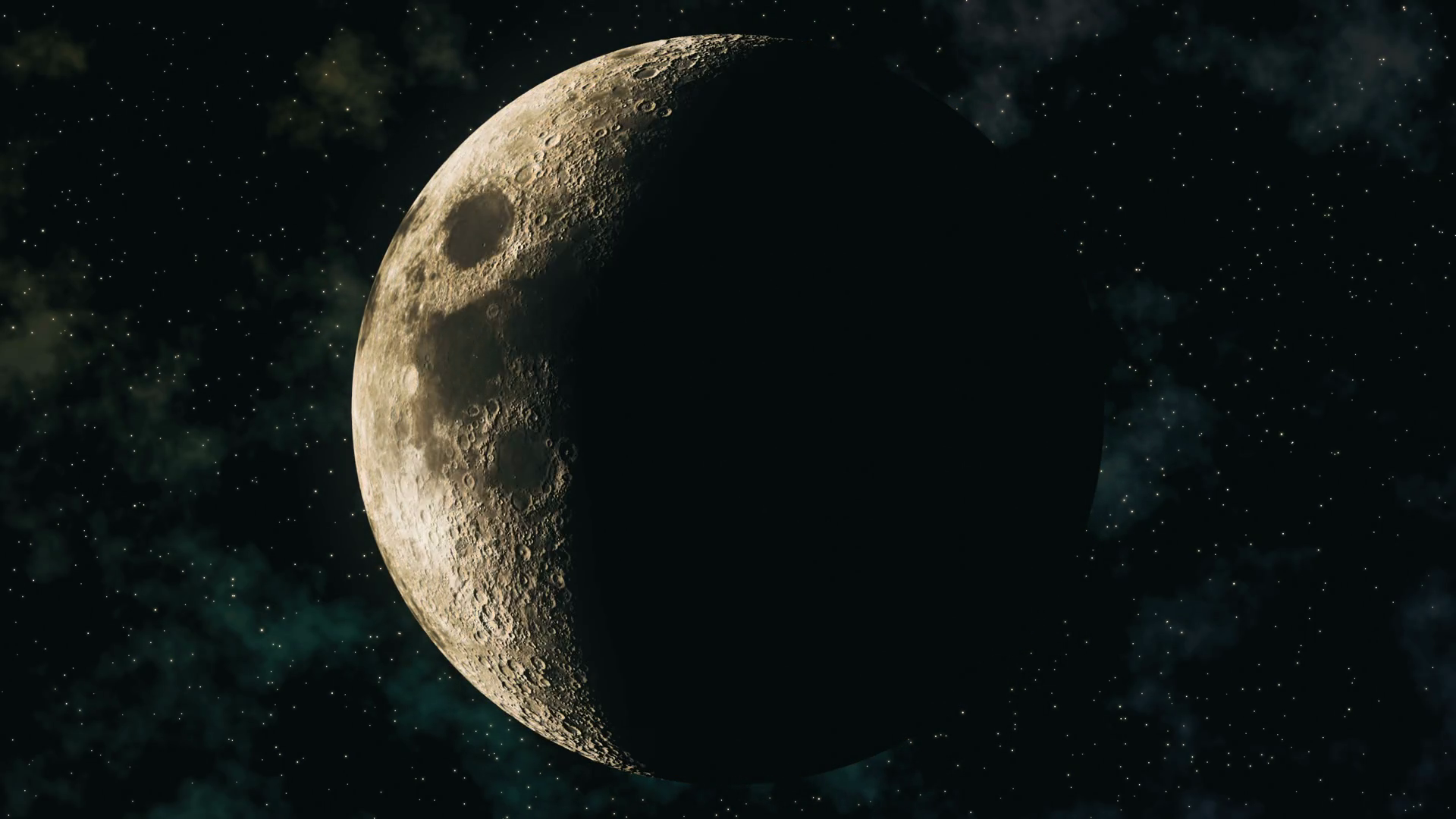 Realistic Seamless 3d Animation Of Moon Stock Motion Graphics SBV ...
