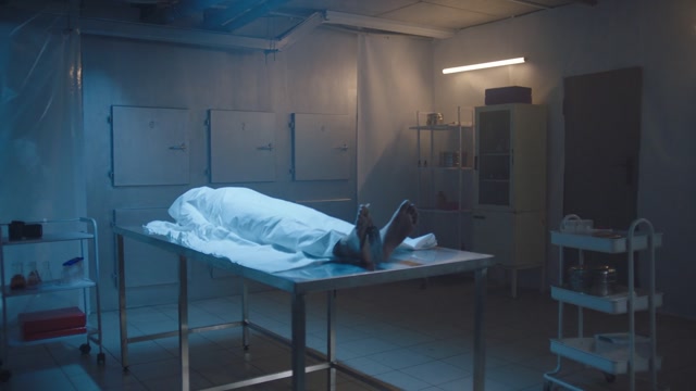chinese-girl-in-morgue-stock-footage-royalty-free-video-clips