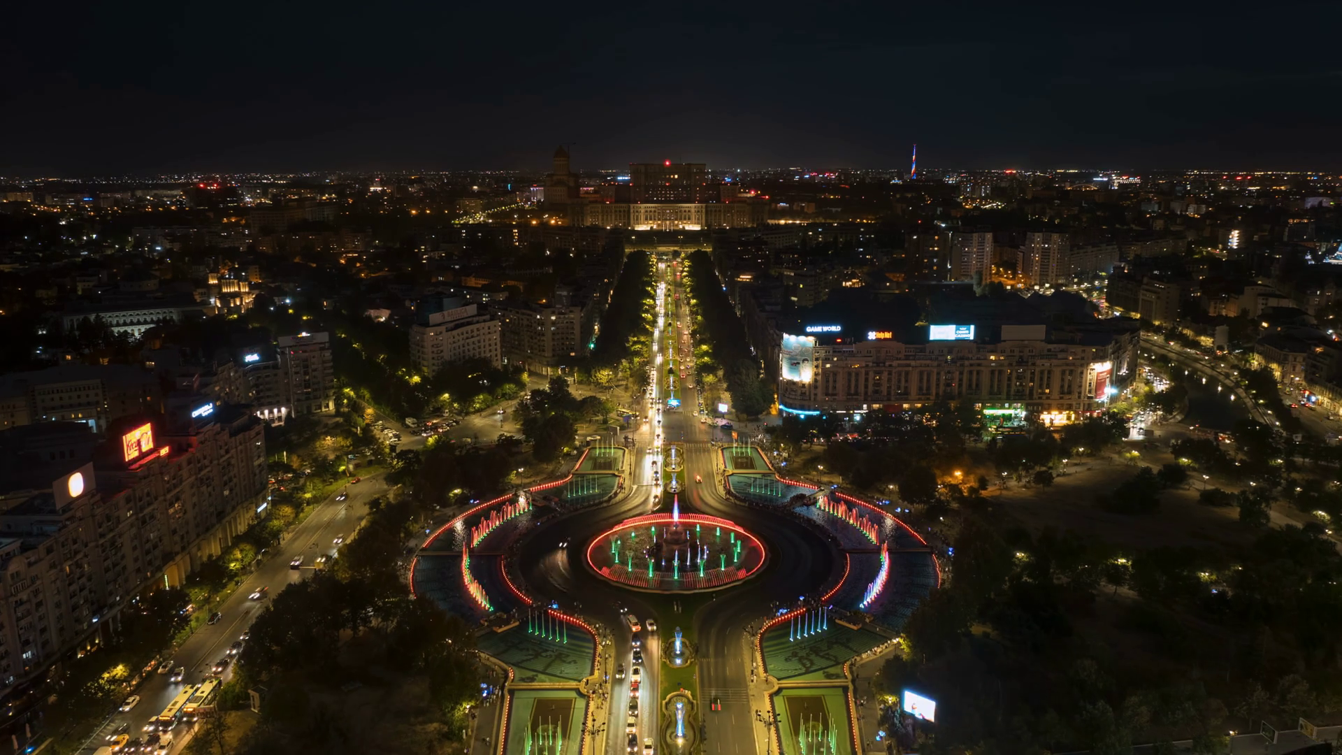 Time Lapse Of Cars Moving Through Bucharest Stock Footage SBV-352313288 ...