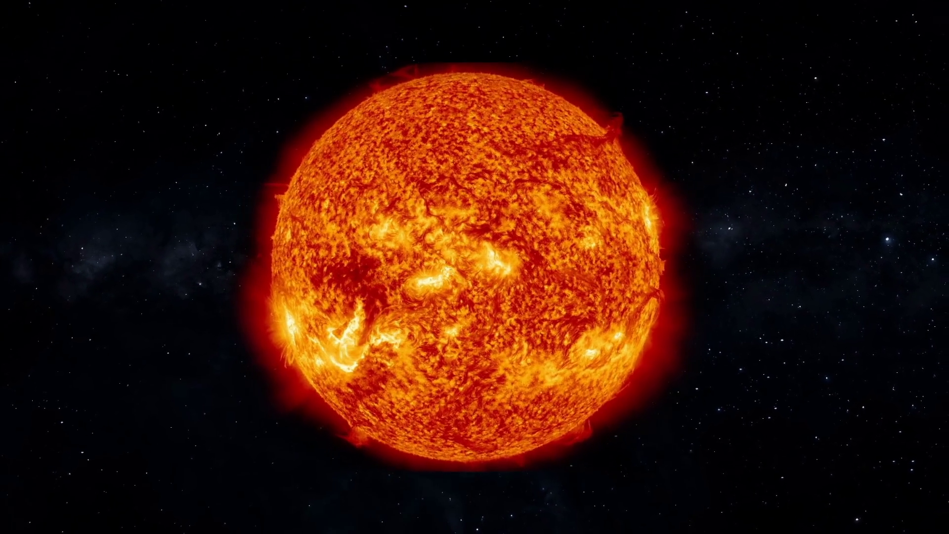 Sun Whole Sphere Zoom In Solar System Stock Motion Graphics SBV ...