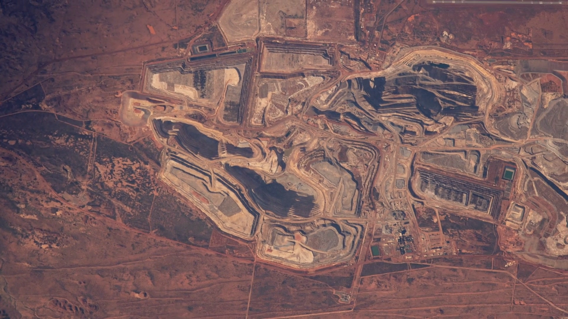 Mine Industrial Site Telfer In Australia Stock Footage SBV-348541519 ...
