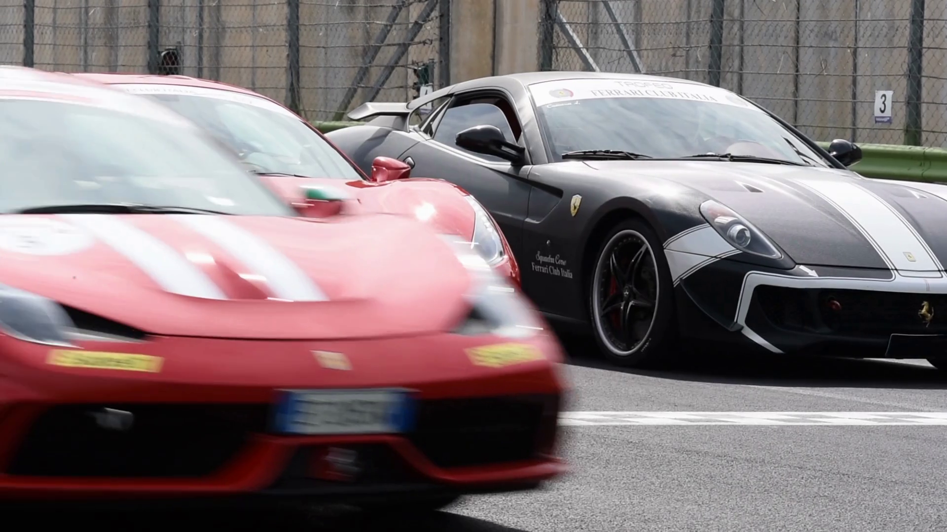 Ferrari Touring Cars Exhibition On Racing Stock Footage SBV-348558002 ...