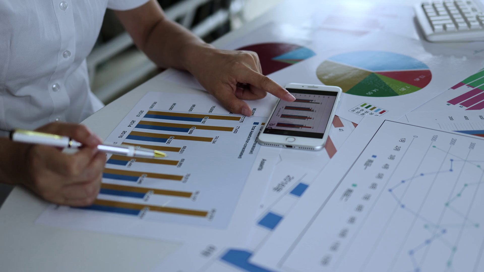 Analysis Of Financial Performance Of Listed Stock Footage SBV-347793219 ...