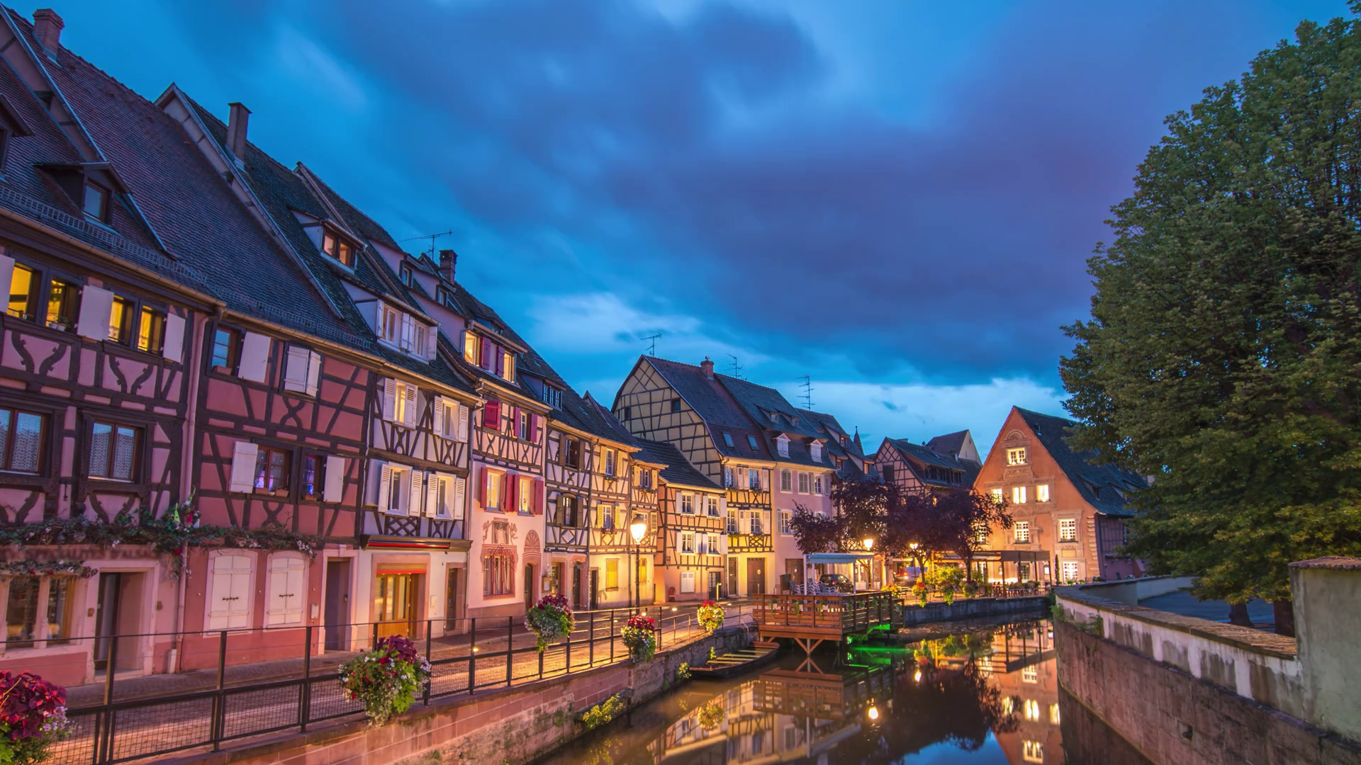 Colmar France Time Lapse Day To Night City Stock Footage SBV-349021200 ...
