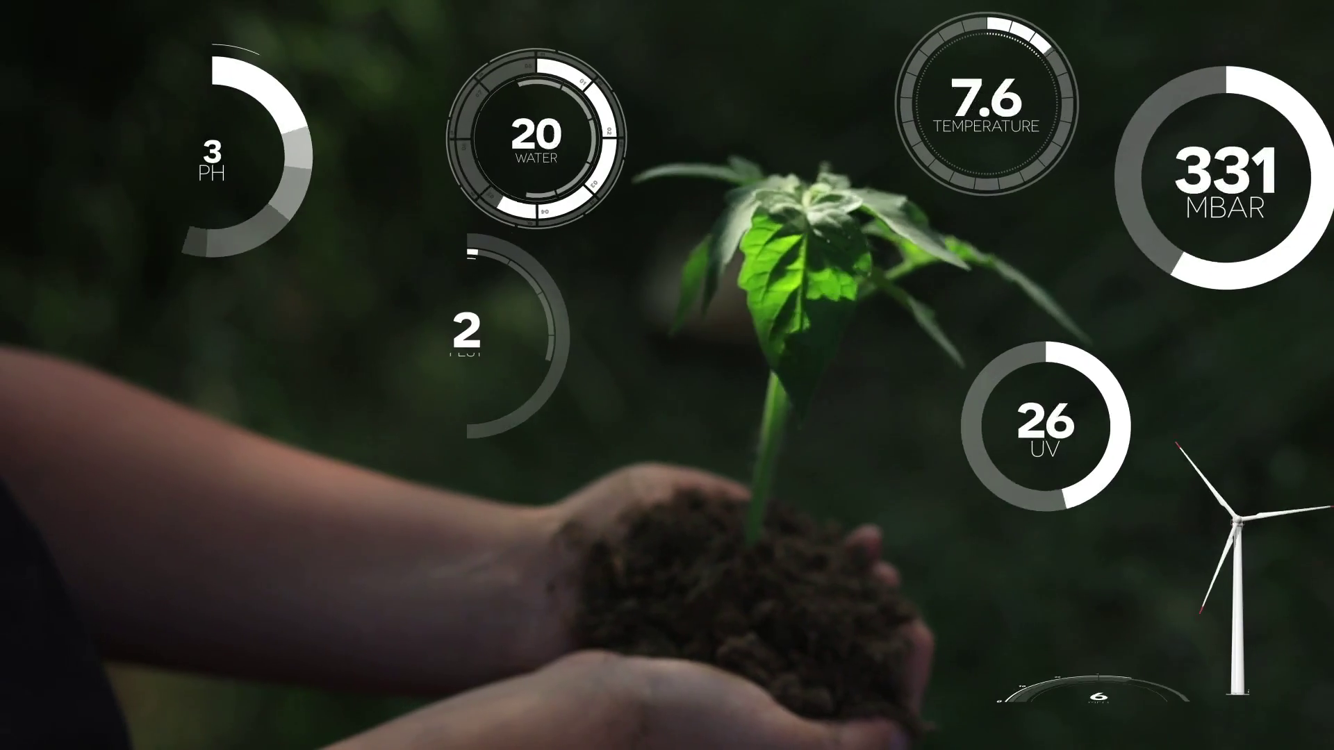 Smart Digital Agriculture Technology Stock Footage SBV-352356678 ...