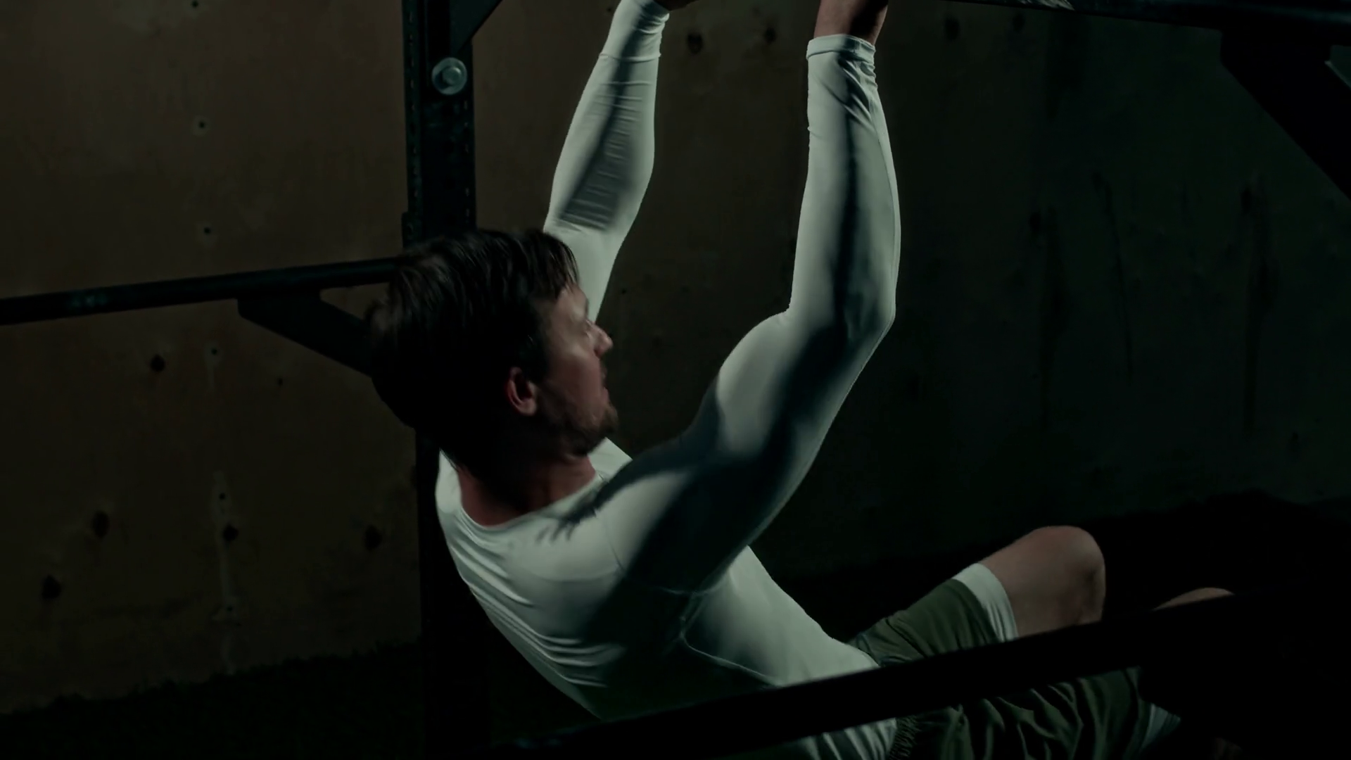 Strong Caucasian Male Athlete Performing Stock Footage SBV-349209280 ...