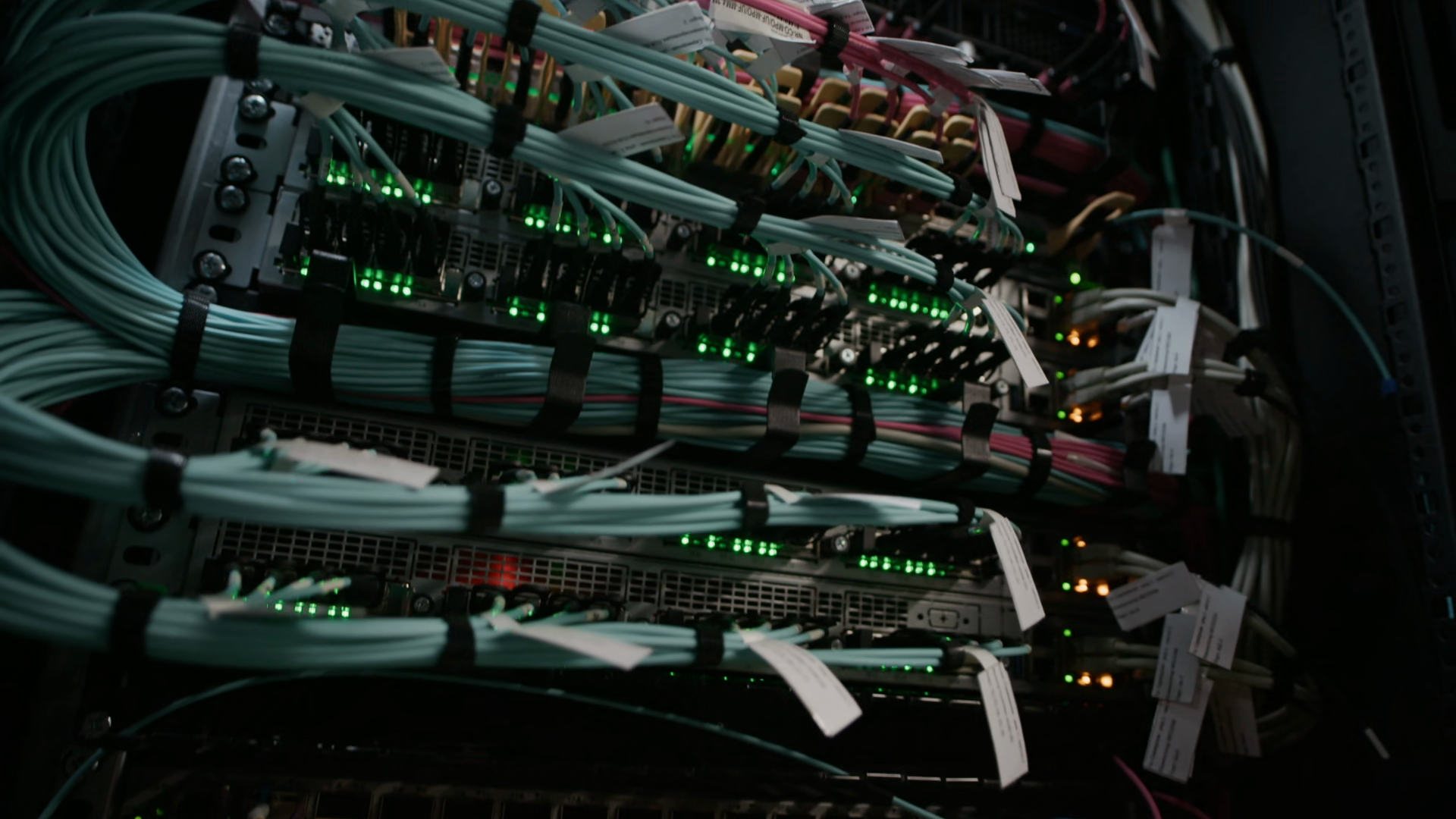 No People Tilt Up Close Up Shot Of Server Stock Footage SBV-354177822 ...