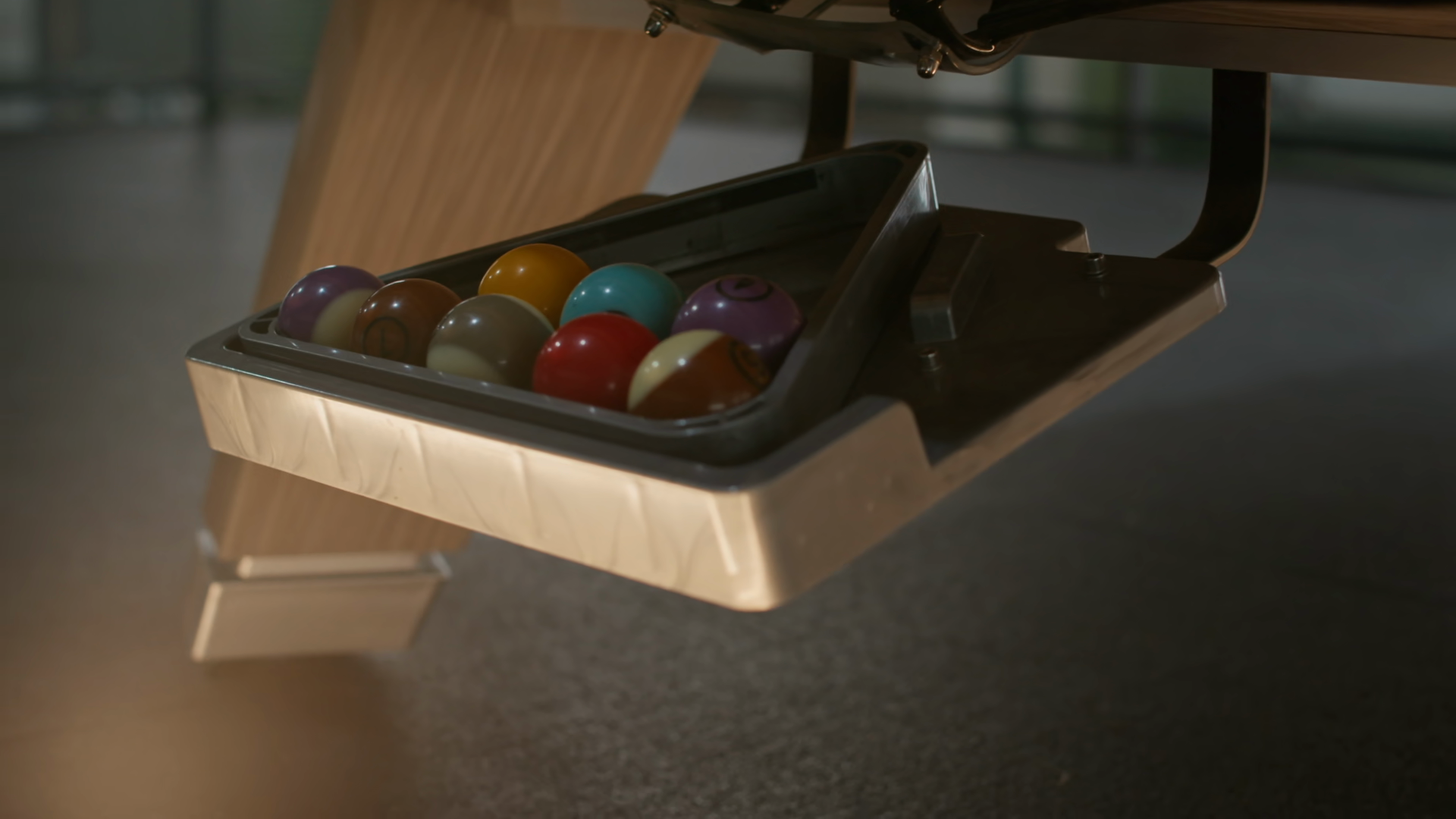Tracking Closeup Of Billiard Ball Rolling Stock Footage SBV-354460781 ...